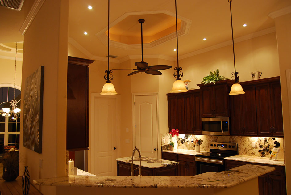 House Aruba Kitchen at Night